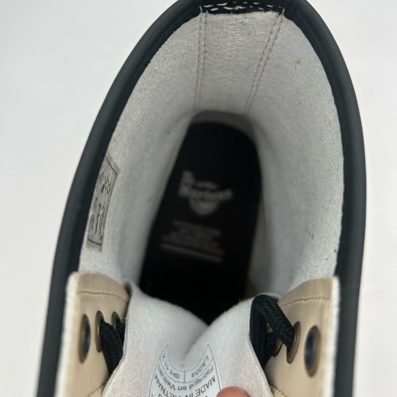 RARE Dr. Martens Vegan Leather 1460 Retro Kemble Lace Up Boots Combat Size 7 Y2K - Picture 13 of 14